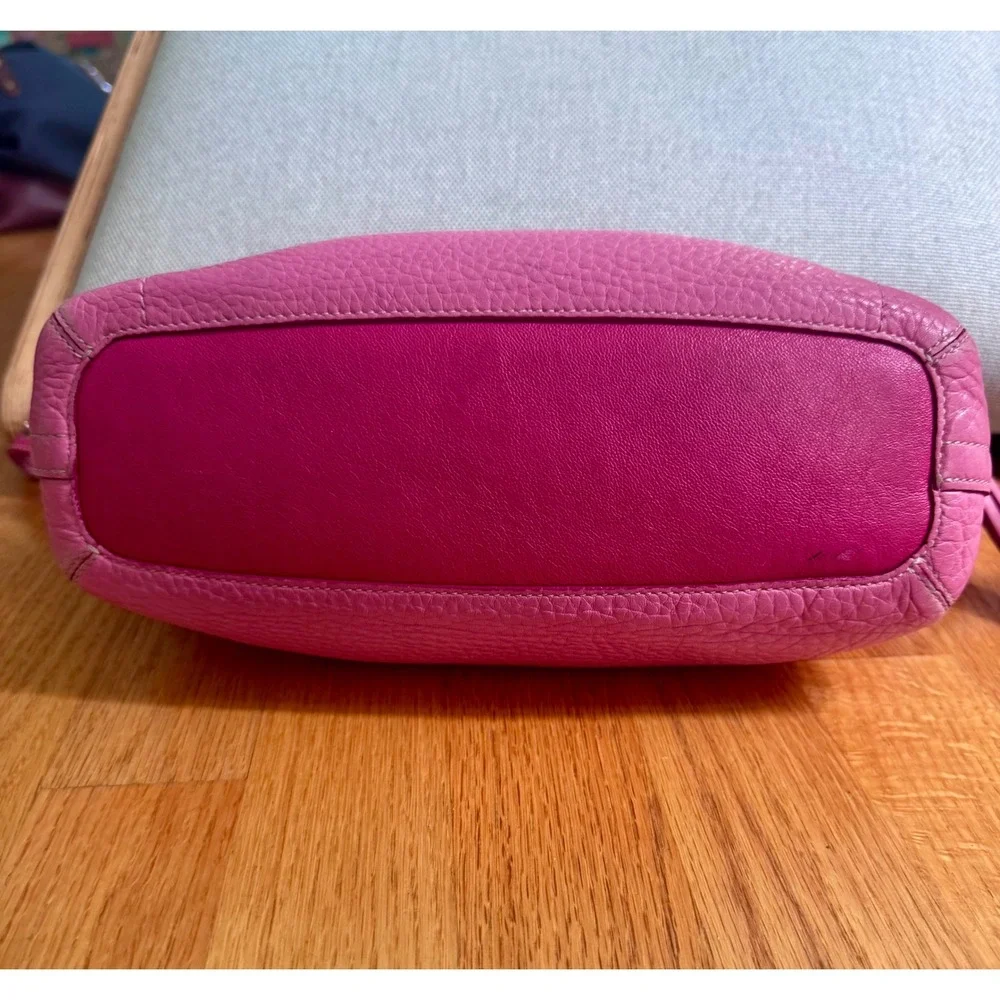 Vintage Coach Soho Two-Tone Pink Pebbled Slouchy Leather Hobo Bag Y2K